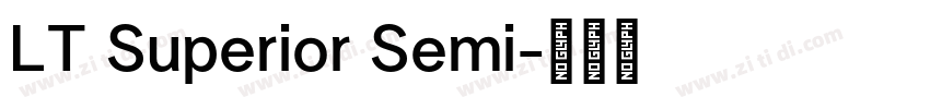 LT Superior Semi字体转换